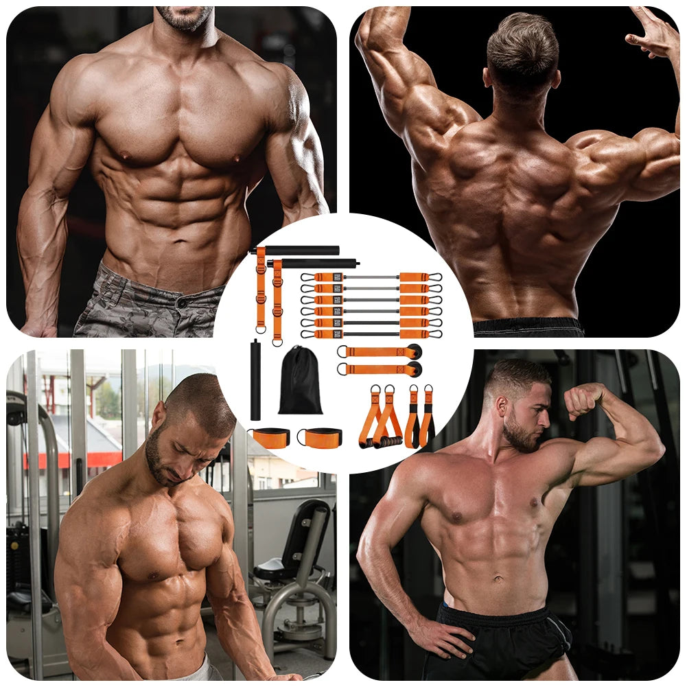 Portable Weighted Resistance Bar Kit – Full Body Workout System for Strength, Toning & Muscle Building