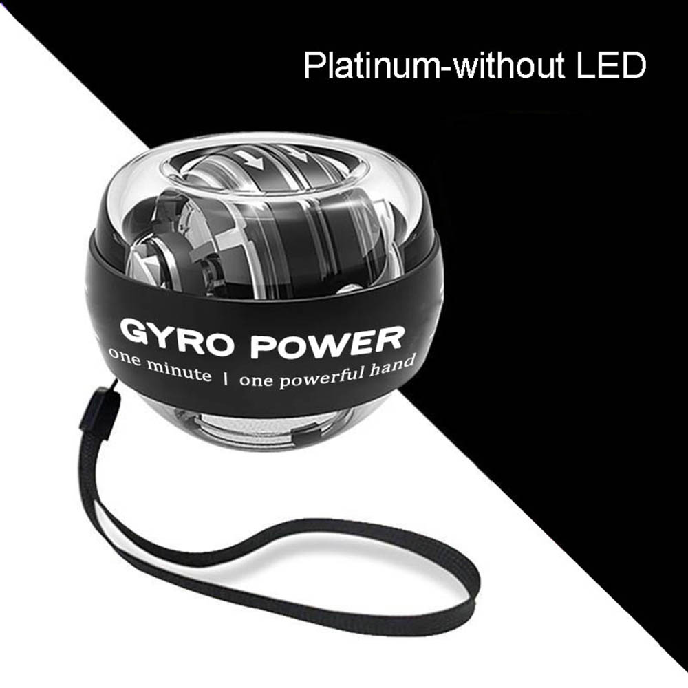 100KG Gyro Power Ball Hand Exerciser LED Wrist Strengthener Muscle Training Powerball Wrist Exercise Equipment Motion Portable