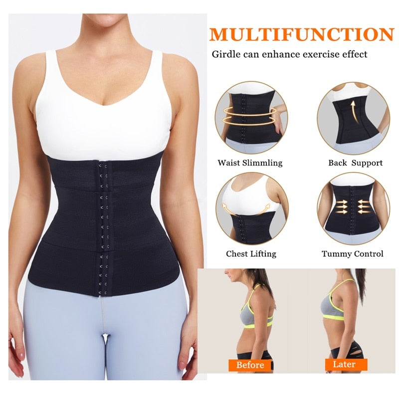 Waist Trainer Corset Women Binders Shapers Tummy Wrap Body Shapewear Slimming Belt Flat Belly Workout Postpartum Girdle