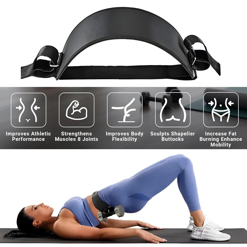 Hip Thrust Belt Dumbbell Belt for Relieve Pressure, Booty Belt with Stronger Load-Bearing with Dumbbells, Kettlebells or Plates