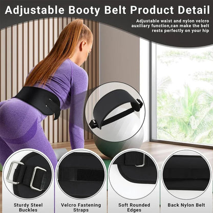 Hip Thrust Belt Dumbbell Belt for Relieve Pressure, Booty Belt with Stronger Load-Bearing with Dumbbells, Kettlebells or Plates