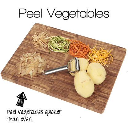 Stainless Steel Dual Blade Vegetable Peeler – Efficient & Ergonomic for Easy Peeling Vegetable Fruit Peeler Stainless Steel Durable Potato Slicer Shredder Carrot Peeler