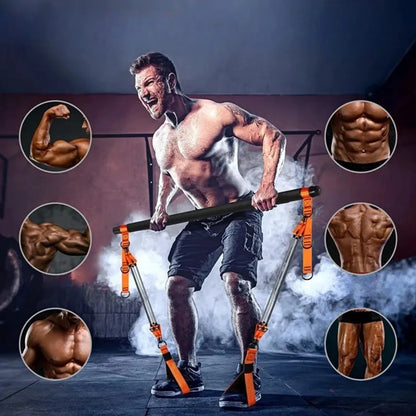 Portable Weighted Resistance Bar Kit – Full Body Workout System for Strength, Toning & Muscle Building