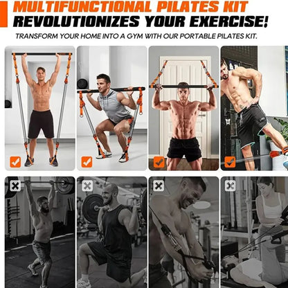 Portable Weighted Resistance Bar Kit – Full Body Workout System for Strength, Toning & Muscle Building