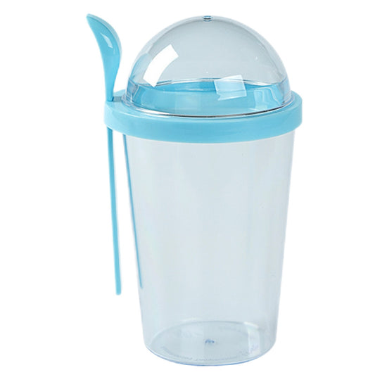 Portable Breakfast Cups Oatmeal Cereal Nut Yogurt Salad Cup Container Lunch Bento Salad Bowl Bottle Cup Salad Box