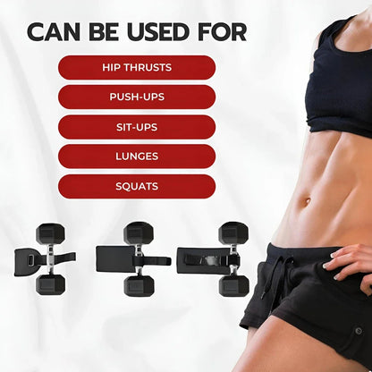 Hip Thrust Belt Dumbbell Belt for Relieve Pressure, Booty Belt with Stronger Load-Bearing with Dumbbells, Kettlebells or Plates