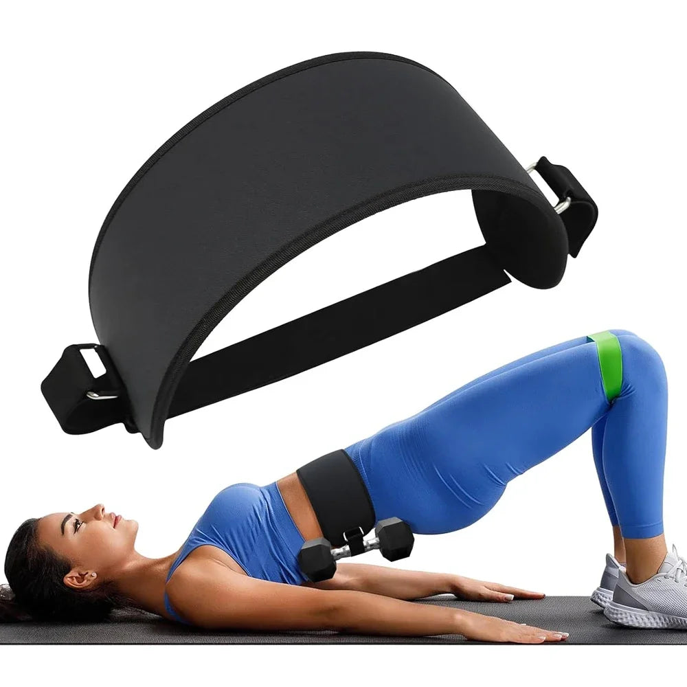 Hip Thrust Belt Dumbbell Belt for Relieve Pressure, Booty Belt with Stronger Load-Bearing with Dumbbells, Kettlebells or Plates