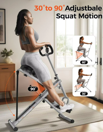 Deep Squat Machine for Home, Bigger Glutes, Hamstrings and Quads Full Body Machine, Ride & Rowing Machine for Butt, Abs and back