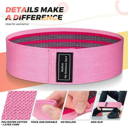 Resistance Band with Non-Slip Design Elastic Yoga Resistance Bands Buttocks Expansion Bands For Home Exercise Equipment