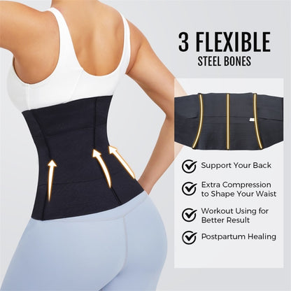 Waist Trainer Corset Women Binders Shapers Tummy Wrap Body Shapewear Slimming Belt Flat Belly Workout Postpartum Girdle