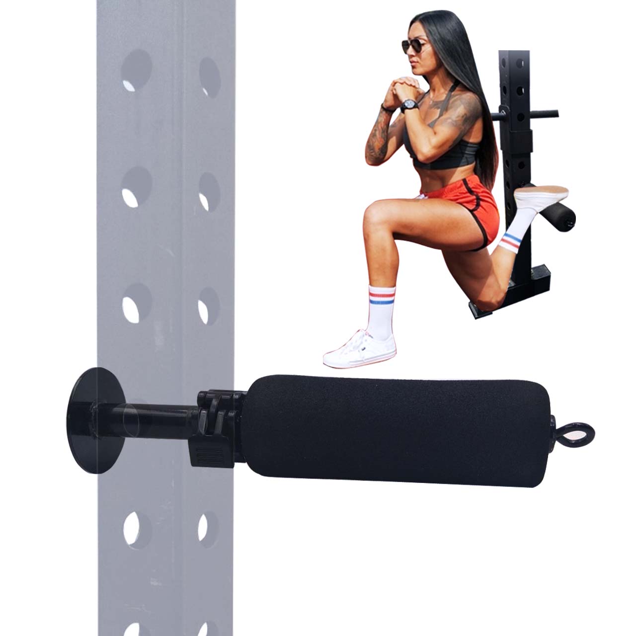 Bulgarian Split Squat Foam for Squat Rack Single Leg Squat Lunges Workout 3 in 1 Loading Pin Kit Fitness Equipment